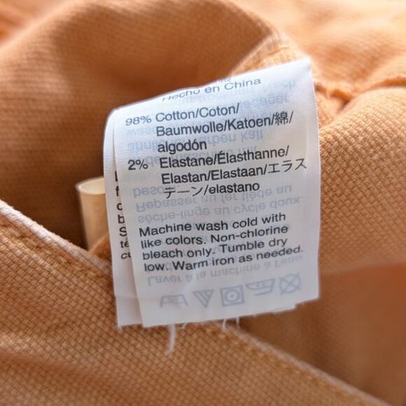 Madewell Emmett Orange High Waist Shorts size 26 - Picture 5 of 6